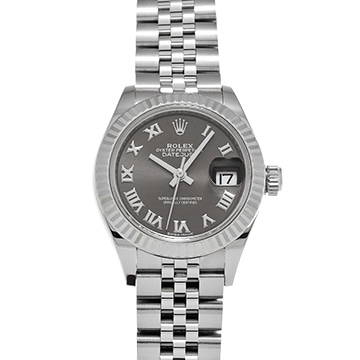 ロレックス レディ デイトジャスト 28 279174 ダークグレー レディース 時計 【中古】【wristwatch】