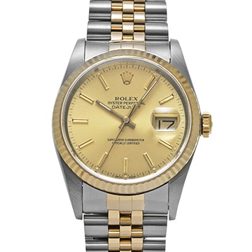 ロレックス デイトジャスト 16233 シャンパン メンズ 時計 【中古】【wristwatch】