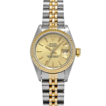 ロレックス デイトジャスト 69173 シャンパン レディース 時計 【中古】【wristwatch】