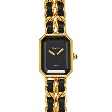 シャネル プルミエール M H0001 ブラック レディース 時計 【中古】【wristwatch】