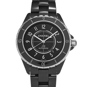 シャネル J12 42MM H2980 ブラック メンズ 時計 【中古】【wristwatch】