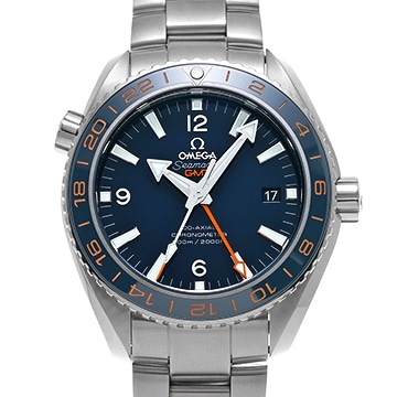 オメガ シーマスター プラネットオーシャン 600 コーアクシャル GMT グッドプラネット 232.30.44.22.03.001 ブルー メンズ 時計 【中古】【wristwatch】