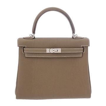 エルメス ケリー 25 内縫い 2WAY   エトゥープ トゴ レディース バッグ 【中古】【bag】