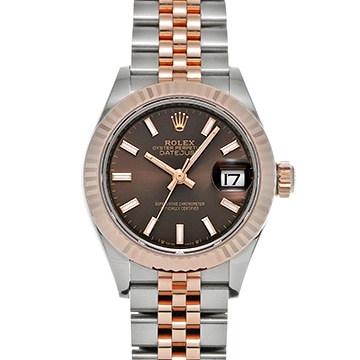 ロレックス レディ デイトジャスト 28 279171 チョコレートブラウン レディース 時計 【中古】【wristwatch】
