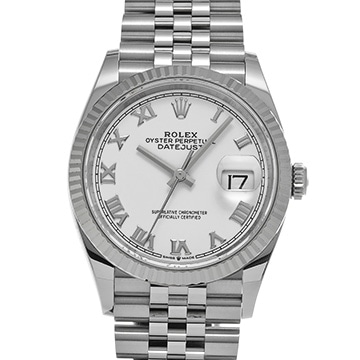 ロレックス デイトジャスト 36 126234 ホワイト メンズ 時計 【中古】【wristwatch】