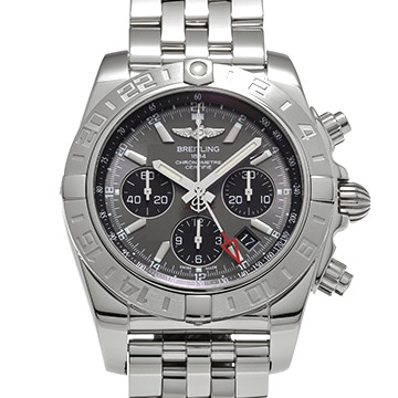 ブライトリング クロノマット 44 GMT AB042011/F561 グレー/ブラック メンズ 時計 【中古】【wristwatch】