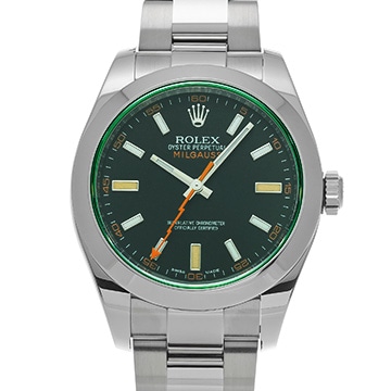 ロレックス ミルガウス 116400GV インテンスブラック メンズ 時計 【中古】【wristwatch】