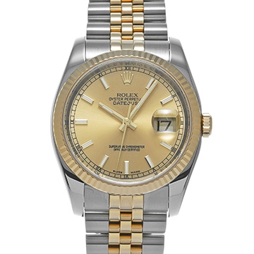 ロレックス デイトジャスト 116233 シャンパン メンズ 時計 【中古】【wristwatch】