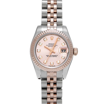 ロレックス デイトジャスト 179171 ピンク/ダイヤモンド レディース 時計 【中古】【wristwatch】