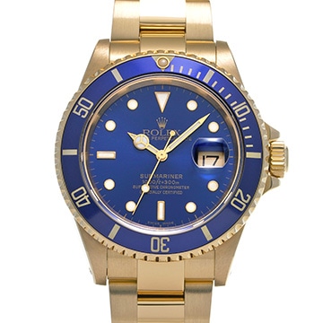 ロレックス サブマリーナ デイト 16618 ブルー メンズ 時計 【中古】【wristwatch】