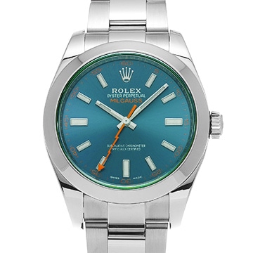 ロレックス ミルガウス 116400GV Zブルー メンズ 時計 【中古】【wristwatch】
