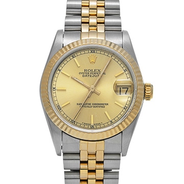 ロレックス デイトジャスト 68273 シャンパン ユニセックス 時計 【中古】【wristwatch】