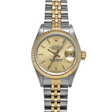 ロレックス デイトジャスト 69173 シャンパン レディース 時計 【中古】【wristwatch】