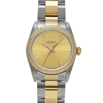 ロレックス オイスターパーペチュアル 67513 シャンパン ユニセックス 時計 【中古】【wristwatch】
