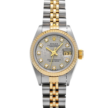 ロレックス デイトジャスト 69173G グレーコンピュータ/ダイヤモンド レディース 時計 【中古】【wristwatch】