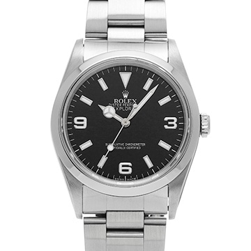 ロレックス エクスプローラー 14270 ブラック メンズ 時計 【中古】【wristwatch】