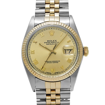 ロレックス デイトジャスト 16013 シャンパン メンズ 時計 【中古】【wristwatch】