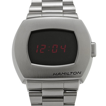 ハミルトン アメリカンクラシック PSR デジタルクォーツ H52414130 ブラック メンズ 時計 【中古】【wristwatch】