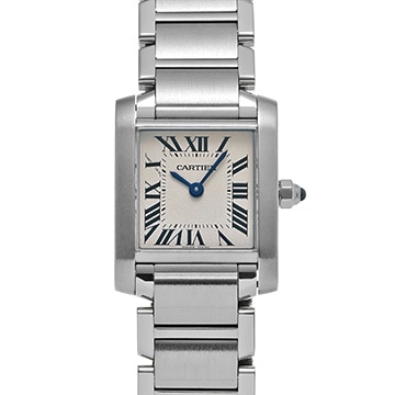カルティエ タンクフランセーズ SM W51008Q3 シルバー レディース 時計 【中古】【wristwatch】
