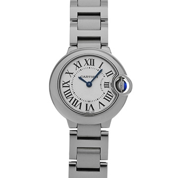 カルティエ バロンブルー ドゥ カルティエ 28mm W69010Z4 シルバー レディース 時計 【中古】【wristwatch】