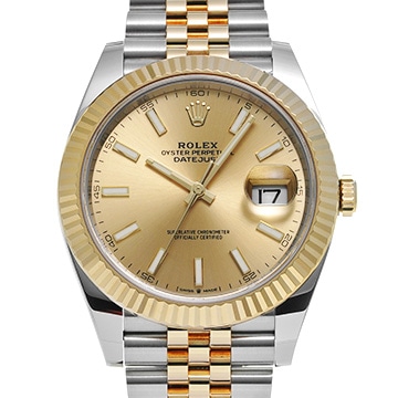 ロレックス デイトジャスト 41 126333 シャンパン メンズ 時計 【新品】【wristwatch】