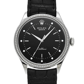 ロレックス チェリーニ タイム 50609RBR ブラック/ダイヤモンド メンズ 時計 【中古】【wristwatch】