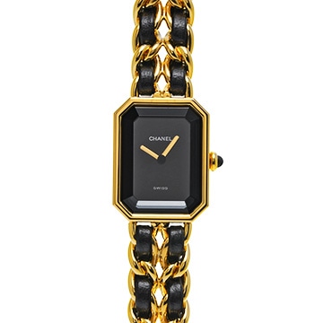 シャネル プルミエール S H0001 ブラック レディース 時計 【中古】【wristwatch】