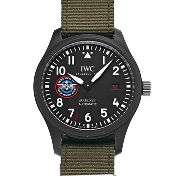IWC パイロットウォッチ マーク XVIII トップガン SFTI IW324712 ブラック メンズ 時計 【中古】【wristwatch】