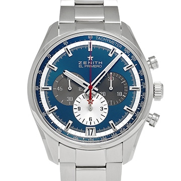 ゼニス エル・プリメロ 36000VpH 03.2040.400/53.M2040 ブルー メンズ 時計 【中古】【wristwatch】
