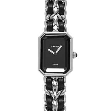 シャネル プルミエール M-L H0451 ブラック レディース 時計 【中古】【wristwatch】