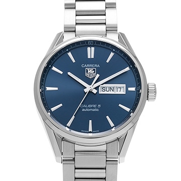タグ ホイヤー カレラ キャリバー5 デイデイト WAR201E.BA0723 ブルー メンズ 時計 【中古】【wristwatch】