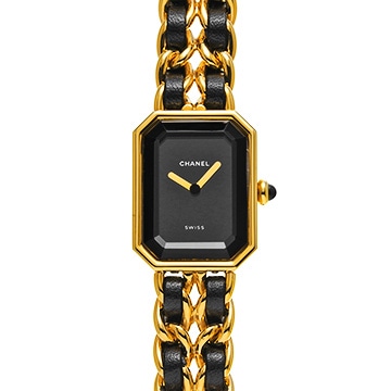 シャネル プルミエール S H0001 ブラック レディース 時計 【中古】【wristwatch】