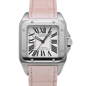 カルティエ サントス 100 MM W20106X8 シルバー ユニセックス 時計 【中古】【wristwatch】