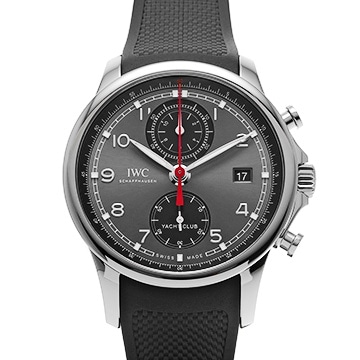 IWC ポルトギーゼ ヨットクラブ クロノグラフ IW390503 スレートグレー/ブラック メンズ 時計 【中古】【wristwatch】