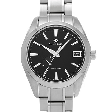 グランドセイコー ヘリテージコレクション スプリングドライブ SBGA203 ブラック メンズ 時計 【中古】【wristwatch】