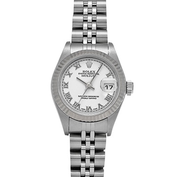 ロレックス デイトジャスト 79174 ホワイト レディース 時計 【中古】【wristwatch】