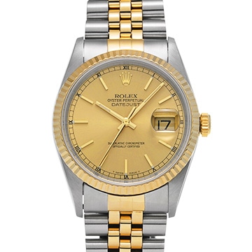 ロレックス デイトジャスト 16233 シャンパン メンズ 時計 【中古】【wristwatch】