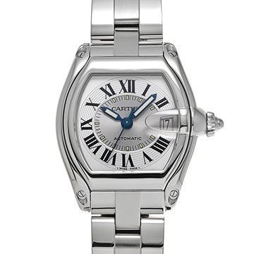 カルティエ ロードスター LM W62000V3 シルバー メンズ 時計 【中古】【wristwatch】
