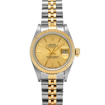 ロレックス デイトジャスト 69173 シャンパン レディース 時計 【中古】【wristwatch】