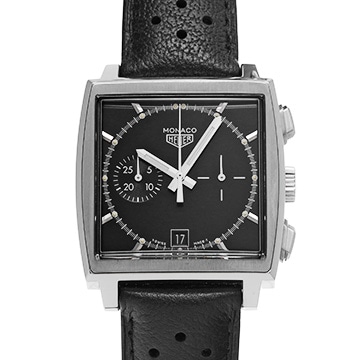 タグ ホイヤー モナコ クロノグラフ CS2110.FC8119 ブラック メンズ 時計 【中古】【wristwatch】