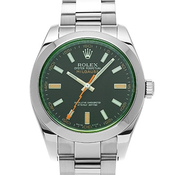 ロレックス ミルガウス 116400GV インテンスブラック メンズ 時計 【中古】【wristwatch】