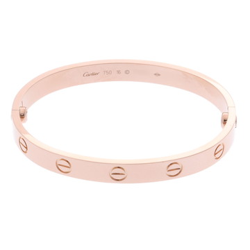 カルティエ ラブブレスレット #16 新型 ゴールド K18ピンクゴールド PG レディース ジュエリー 【中古】【jewelry】