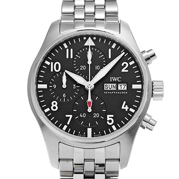 IWC パイロットウォッチ クロノグラフ 41 IW388113 ブラック メンズ 時計 【中古】【wristwatch】