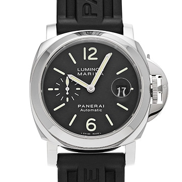 パネライ ルミノールマリーナ オートマティック PAM00104 ブラック メンズ 時計 【中古】【wristwatch】