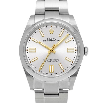 ロレックス オイスターパーペチュアル 41 124300 シルバー メンズ 時計 【中古】【wristwatch】
