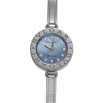 ブルガリ ビーゼロワン BZ22S ブルーシェル/ダイヤモンド レディース 時計 【中古】【wristwatch】