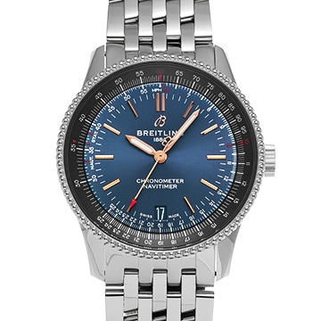 ブライトリング ナビタイマー シンガポール航空 A173252A1C1A1 ブルー メンズ 時計 【中古】【wristwatch】