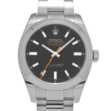 ロレックス ミルガウス 116400 ブラック メンズ 時計 【中古】【wristwatch】