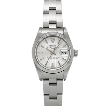ロレックス オイスターパーペチュアル デイト 79160 シルバータペストリー レディース 時計 【中古】【wristwatch】