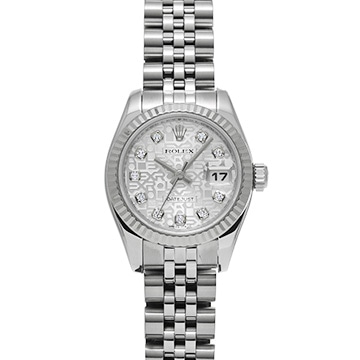 ロレックス デイトジャスト 179174G シルバーコンピュータ/ダイヤモンド レディース 時計 【中古】【wristwatch】